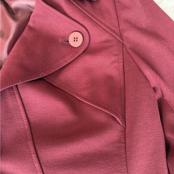 Jones Studio Burgundy Women's Pea Coat, Size 18W - Picture 4 of 13
